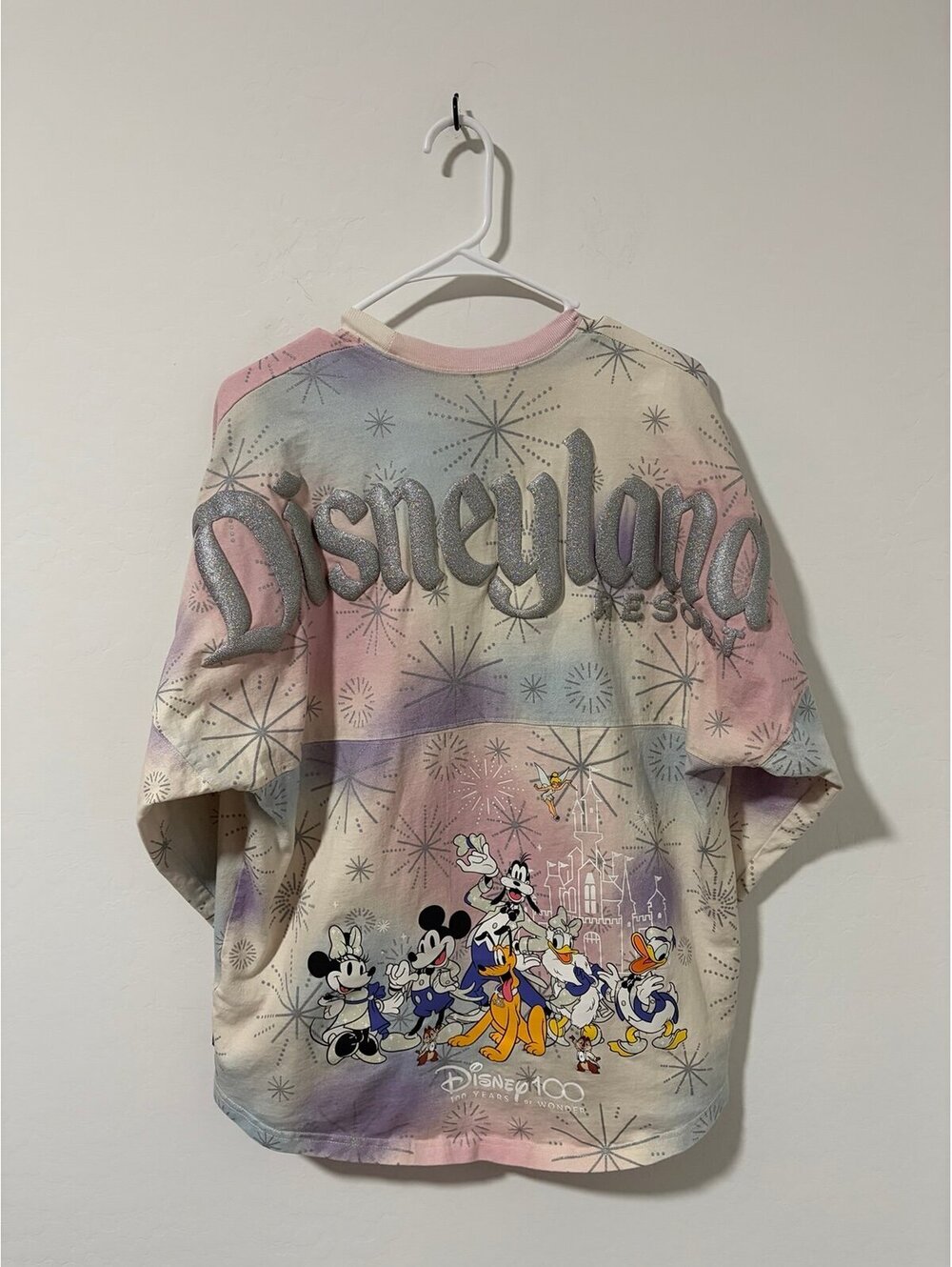 Disneyland Resort 100 Years Tie Dye Fireworks Shirt Disney Spirit Jersey Size M